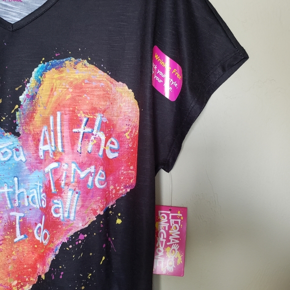 Leoma Lovegrove Graphic Heart Tee Shirt - Picture 7 of 8